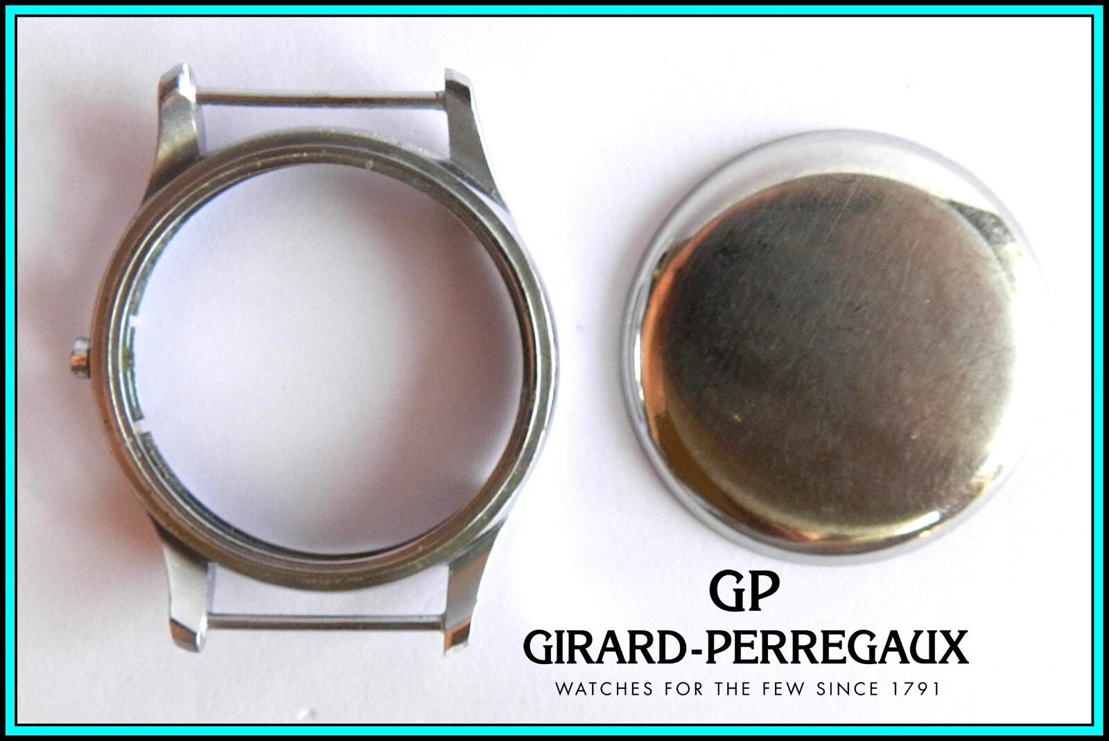 GIRARD PERREGAUX Vintage Chronograph Watch Case 1940’s for Aero Compax 22421