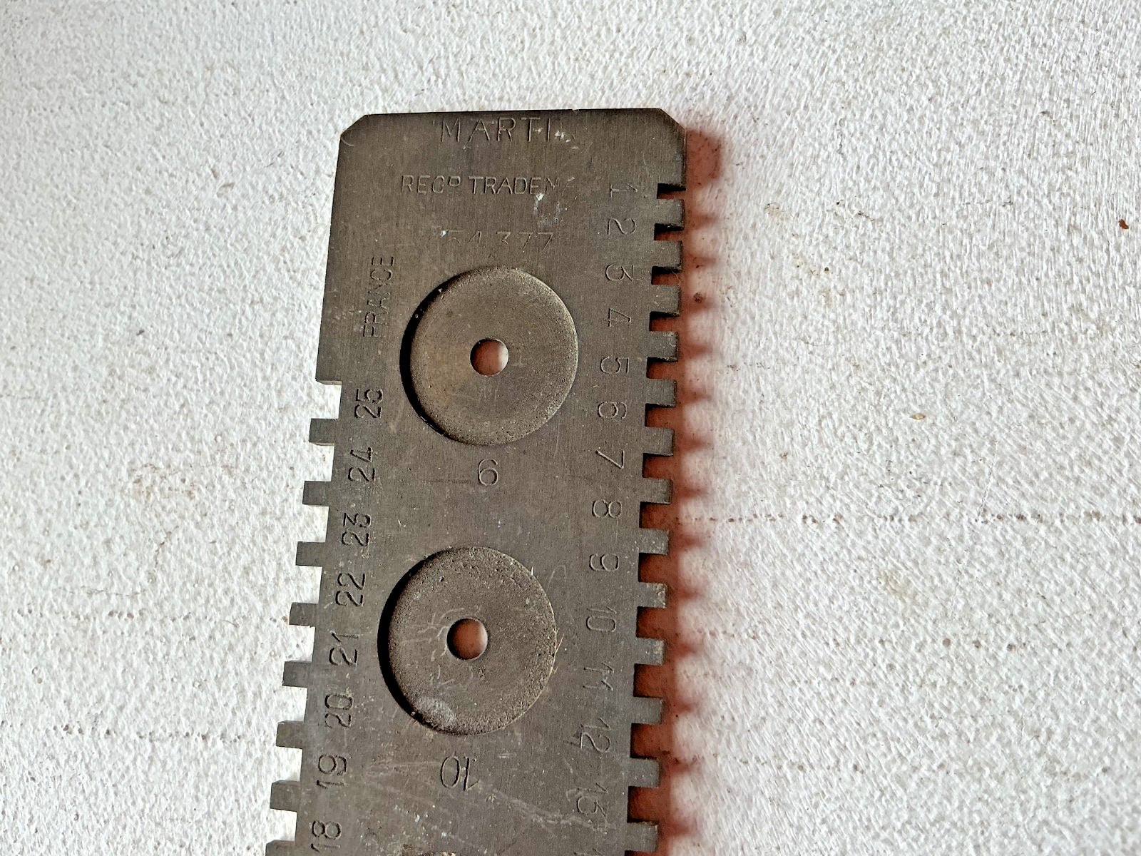 Watchmakers Mainspring Gauge Martin Metal Measuring Tool Vintage Horology 7 Inch
