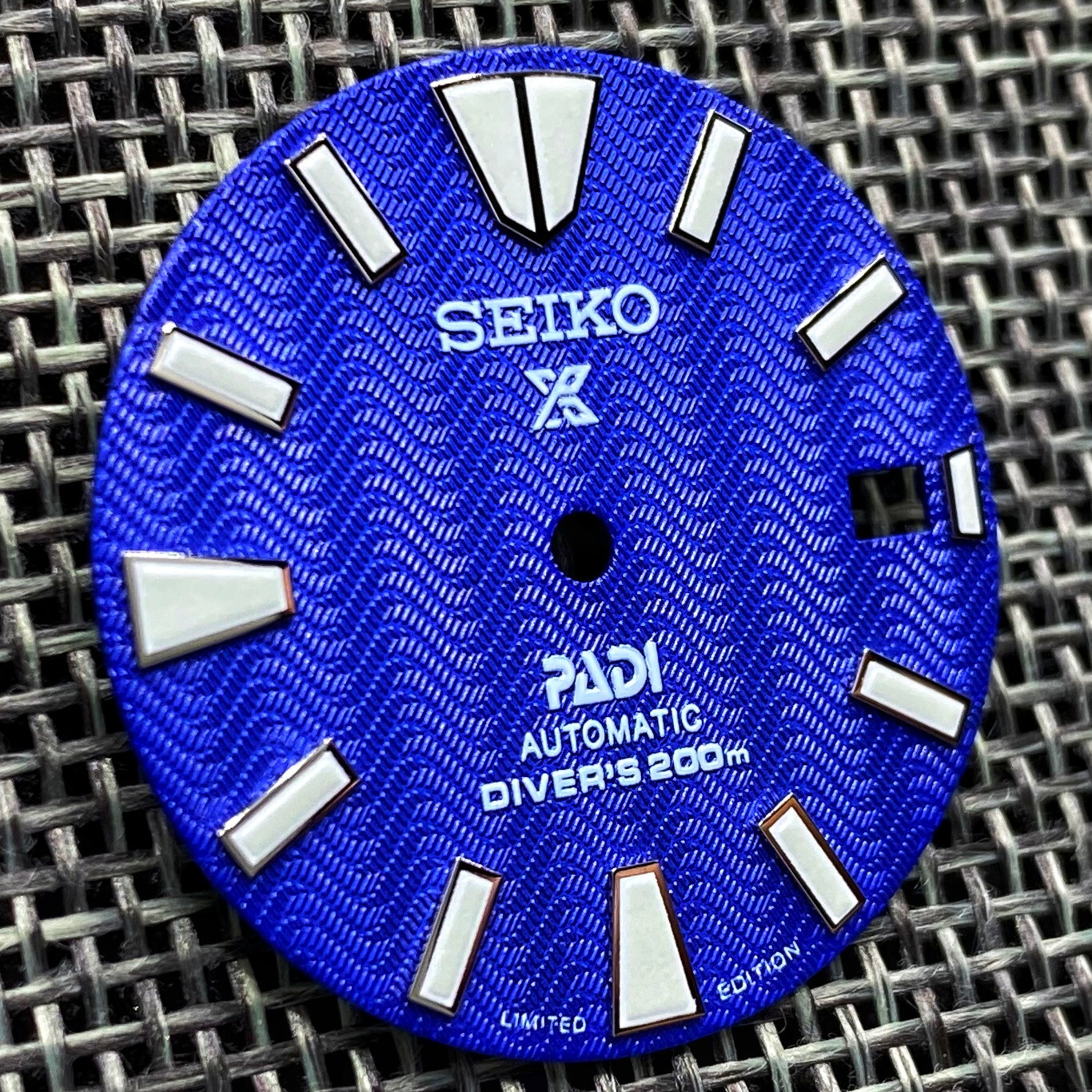 New SAMURAI PADI PROSPEX WAVE BLUE DIAL DIVERS FOR SEIKO NH35 4R35 NH36 4R36