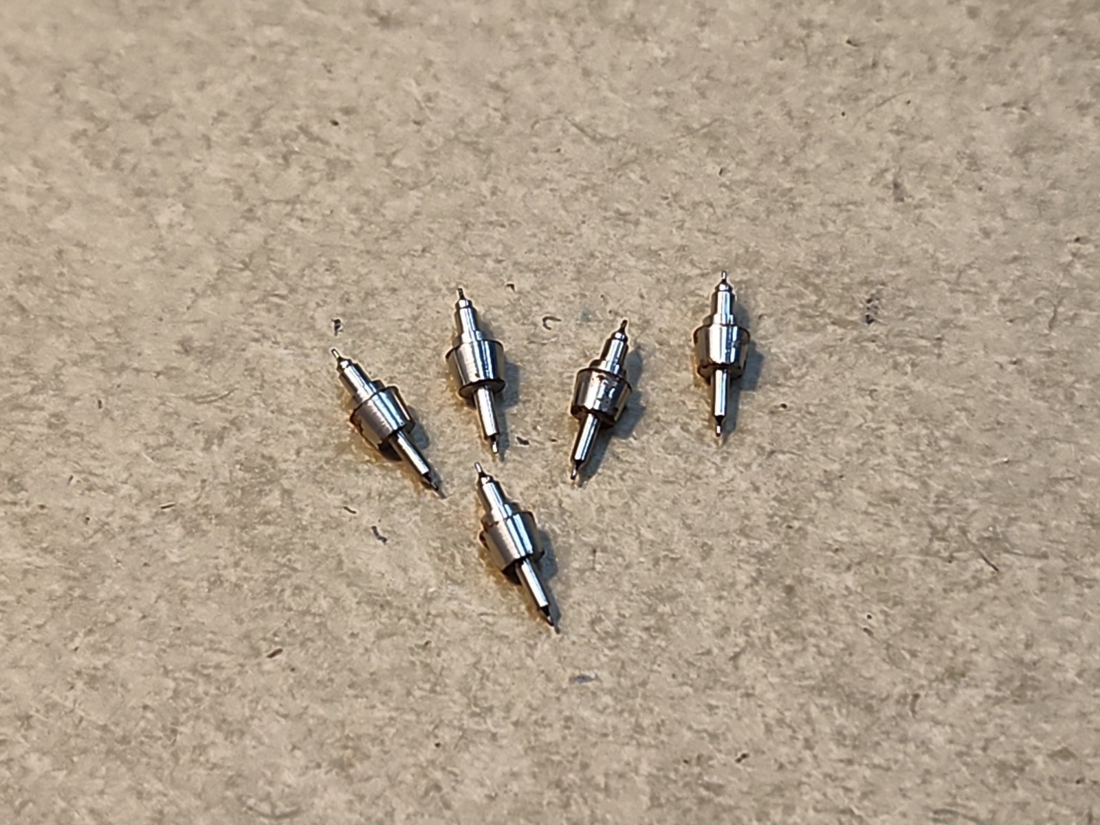 Lot Of 5 NOS Illinois 18s SRSC O.F. 6th Model 47605 1281 Balance Staffs