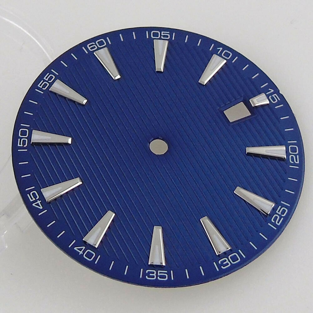 33.5mm Replacement Watch Dial Date Window @3 Fit For NH35/NH35A Watch Movement