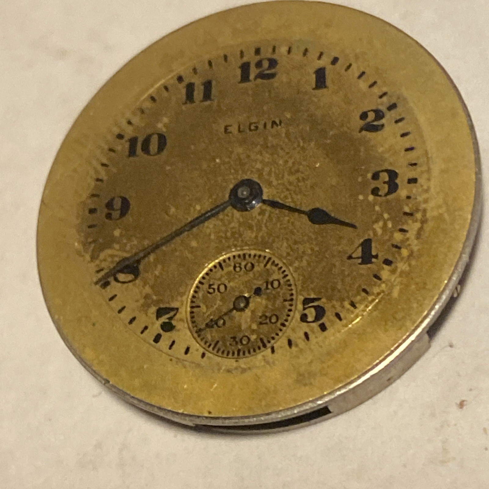 Elgin Pocket Movement 7 Jewel Parts/Repair 6/0 Size Grade 431 Mod. 2 Open Face