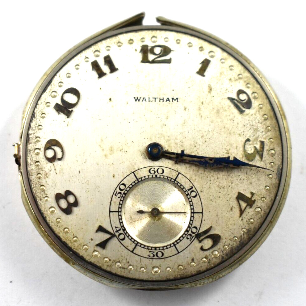 Vintage Waltham Grade 1425 14s 17J OF Pocket Watch Movement lot.wc