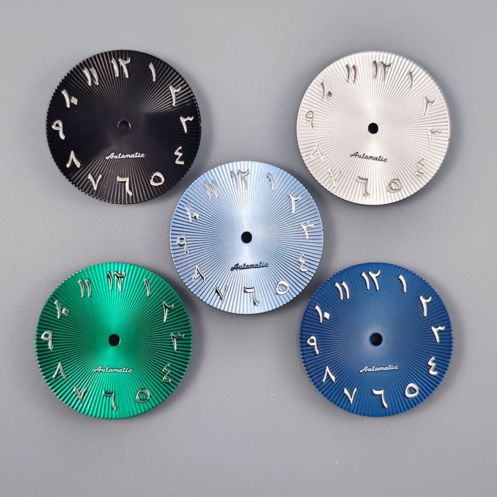 29mm NO Logo Watch Dial For NH35 NH36 Movement NO Luminous Arabic Watche Faces