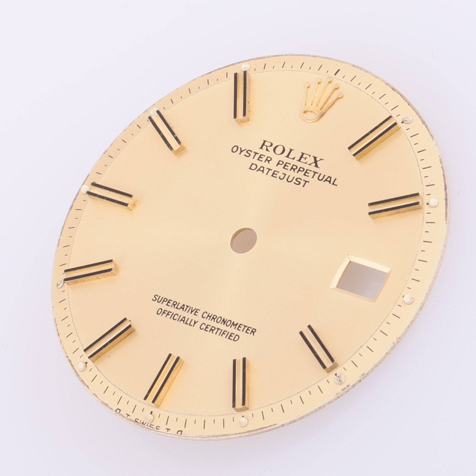 Rolex Mens Datejust 36mm Champagne Stick Dial, Fits: 1601-1603 oT Swiss To #E45
