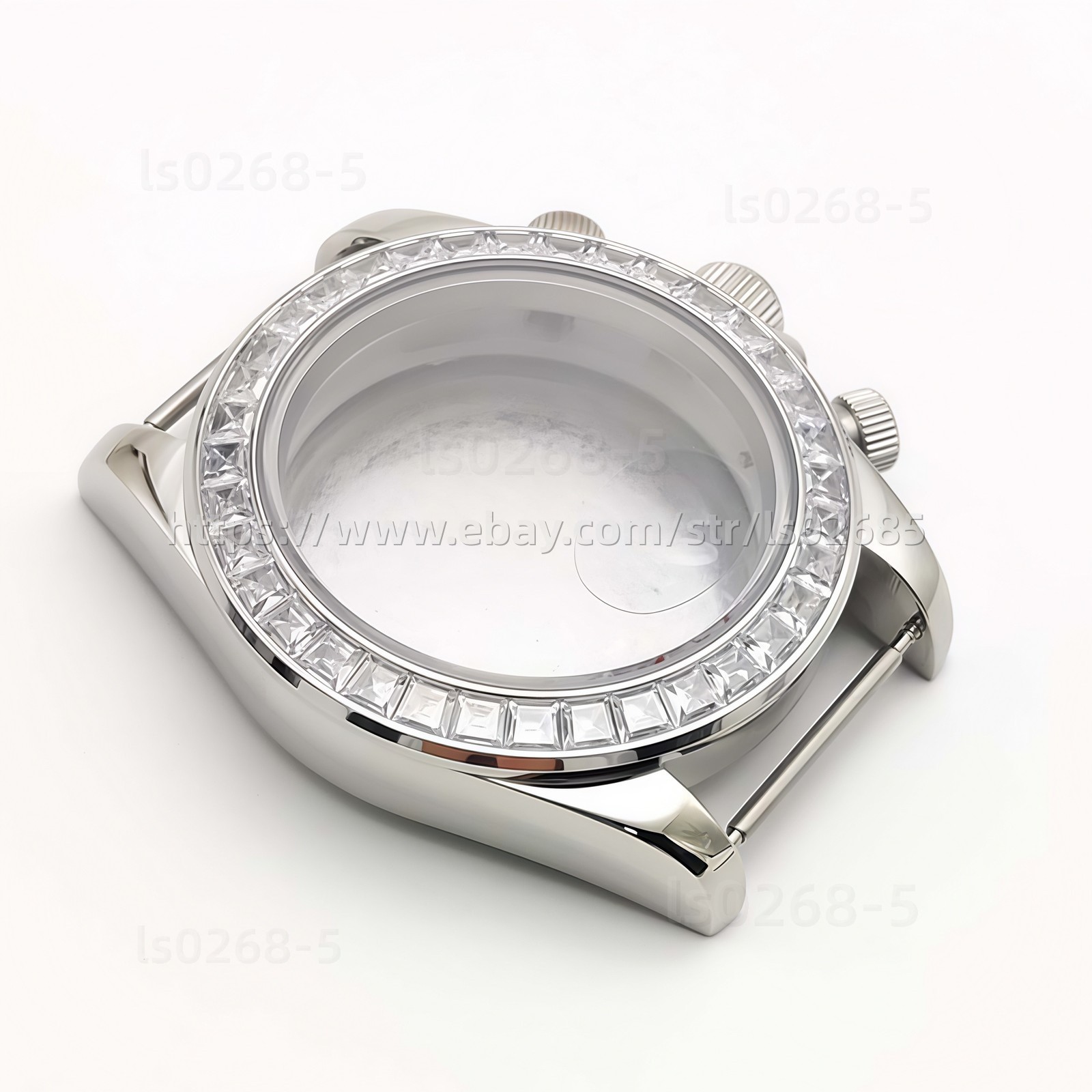40mm VK63 Diamond Case Sapphire Crystal Stainless Steel Watch
