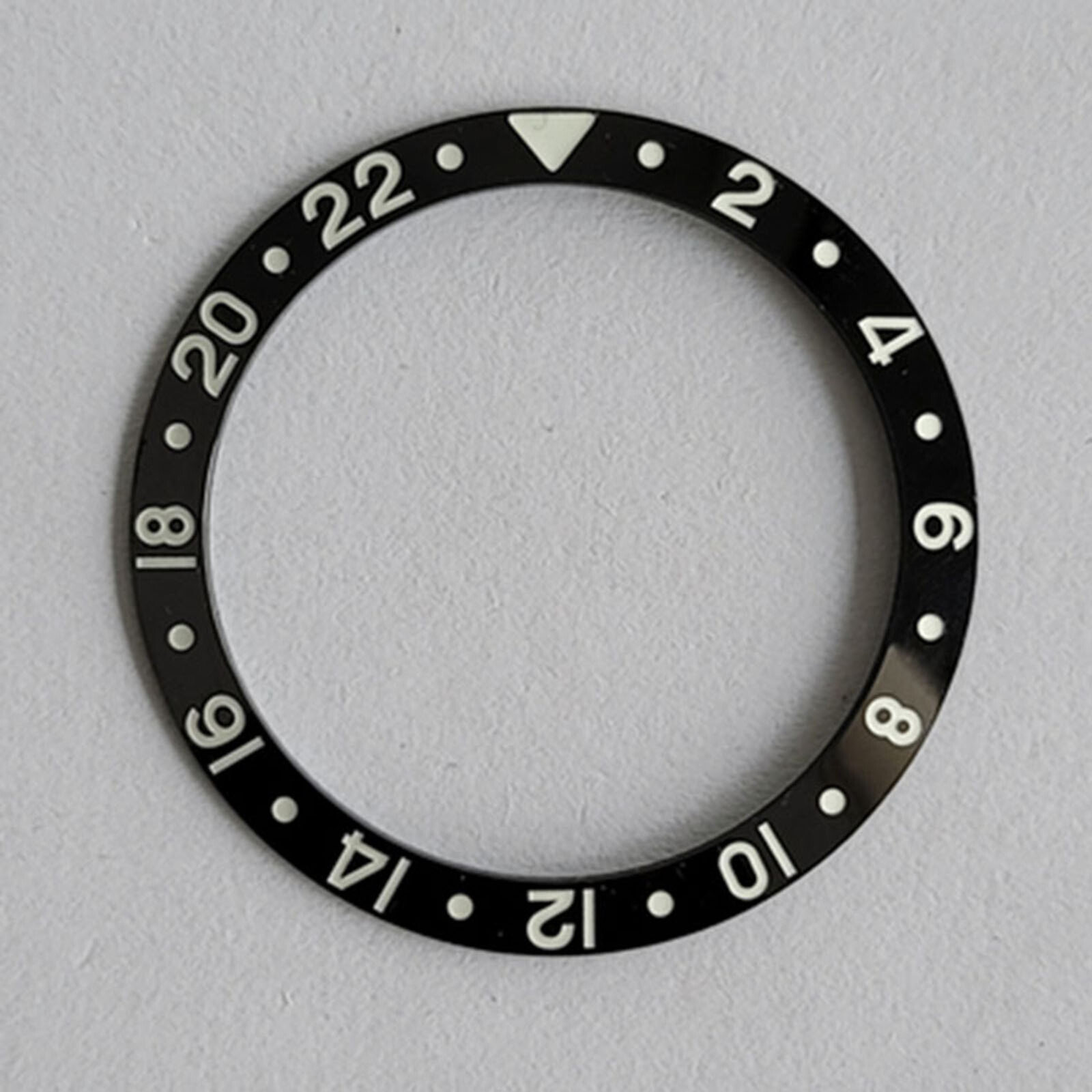 37.5mm Bezel Ceramic Watch Bezel Green Luminous Watch Repair Upgrade Parts