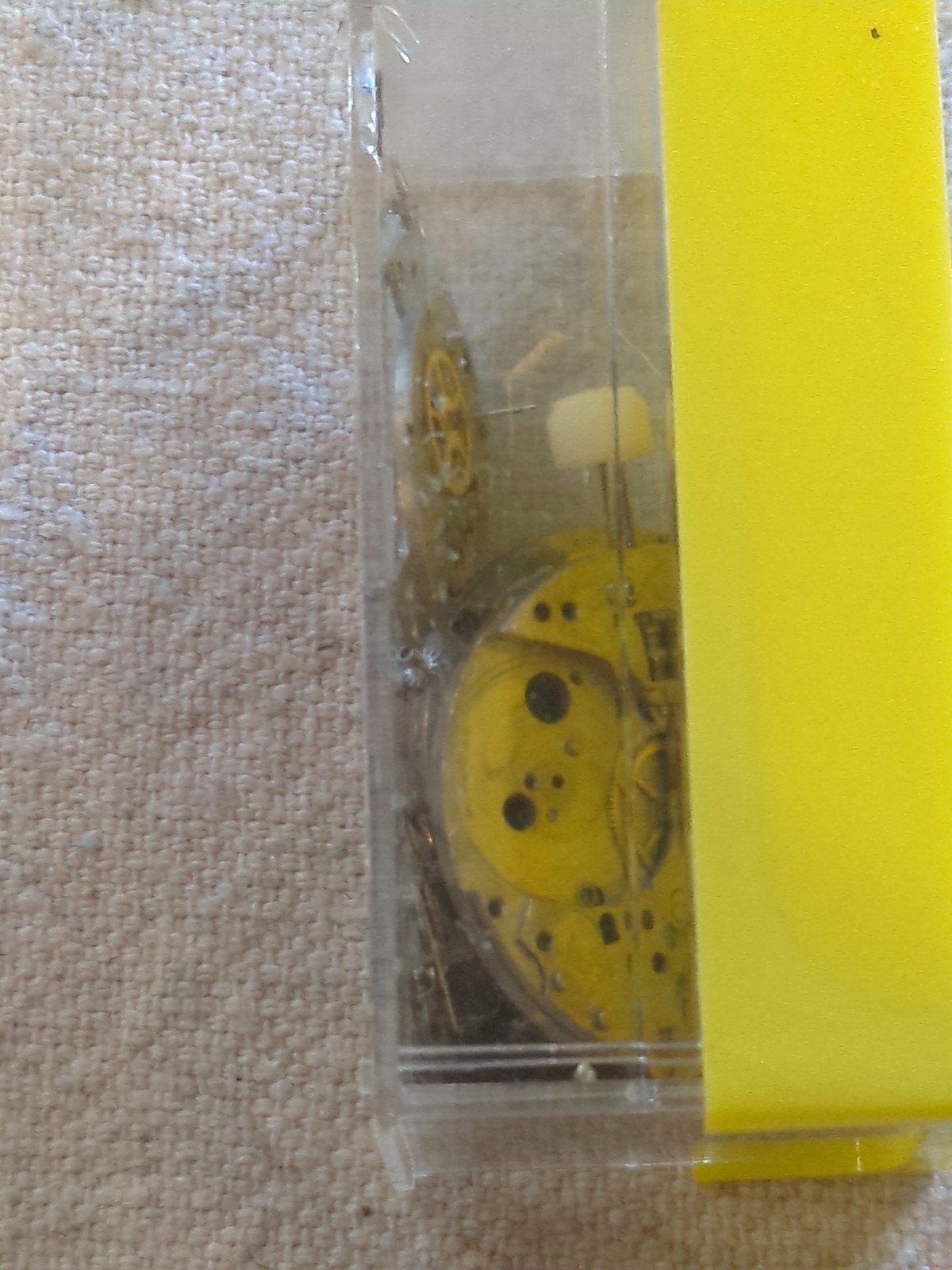 !Lot of 2 watch movements with a Box, Wheels, Plates, Screws, Springs, and more!