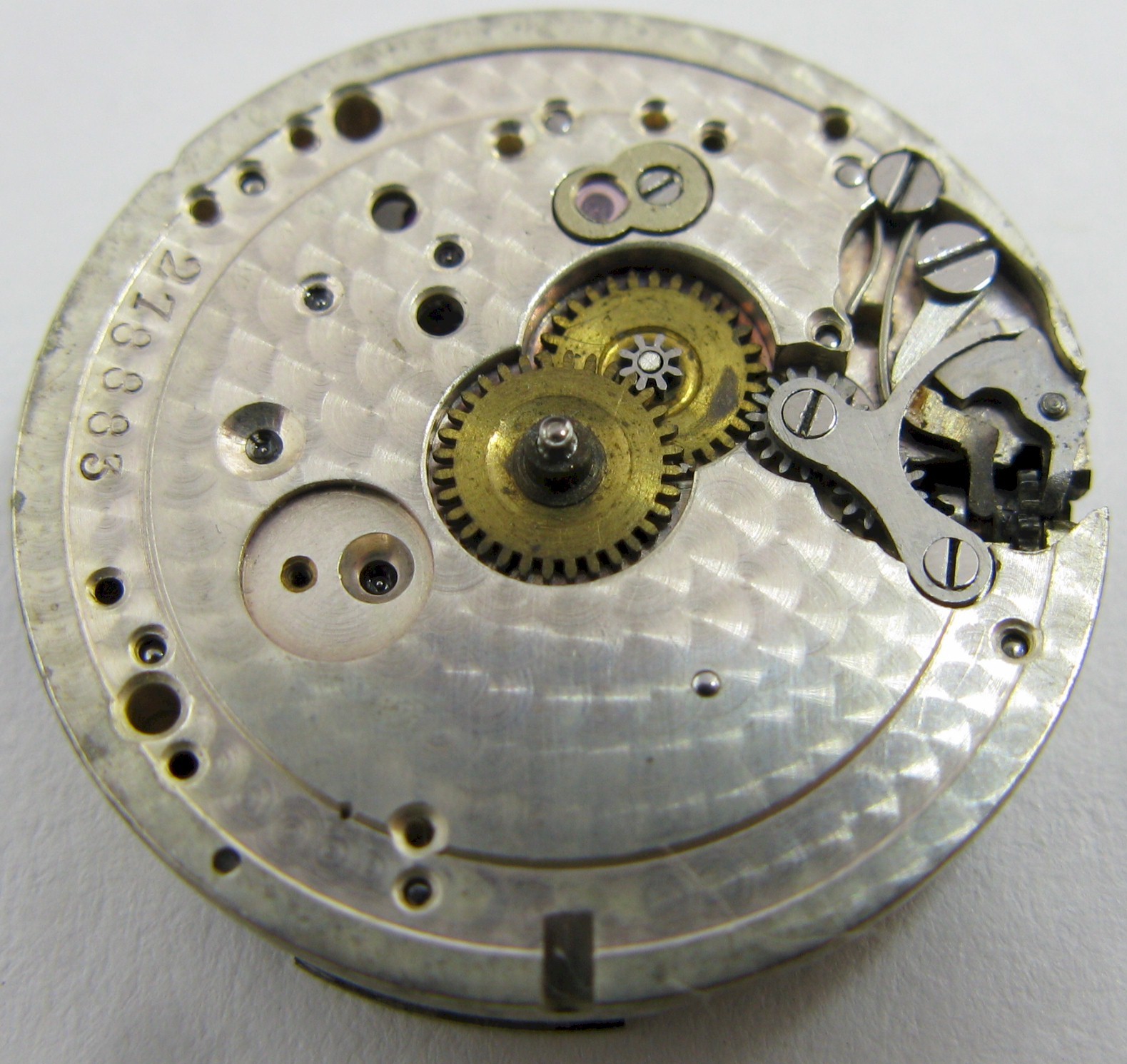 Swiss round movement Huguenin watch movement 17 jewels 3 adj. …