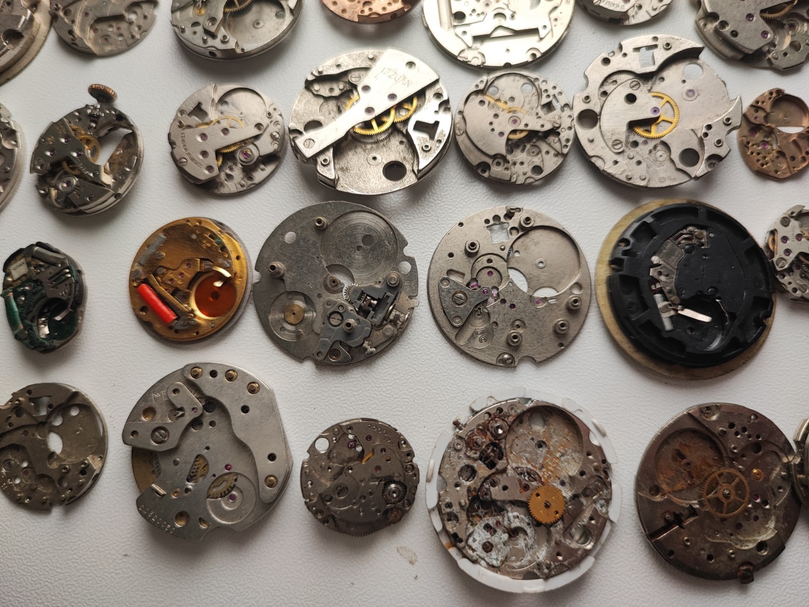 mix Watch Main Plate platinum lot as fe jej bfg fhf eta ronda amida dursa others