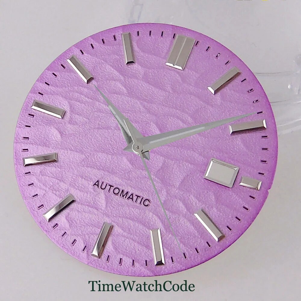 Watch Dial Face Accessories 33.5mm Fit NH35A NH36A Date Window Beige Dials