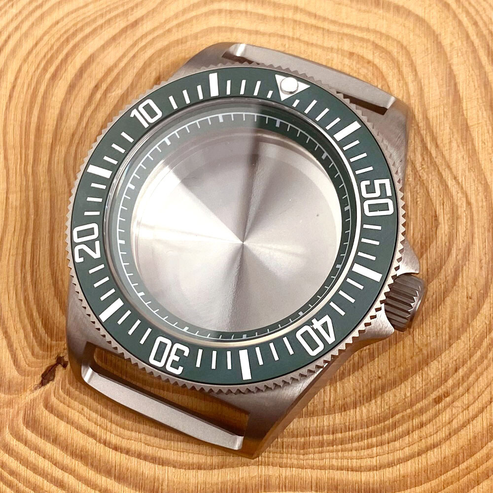 42mm Tactical Frog Dive Titanium Watch Case Sapphire 200M Waterproof Fit NH35