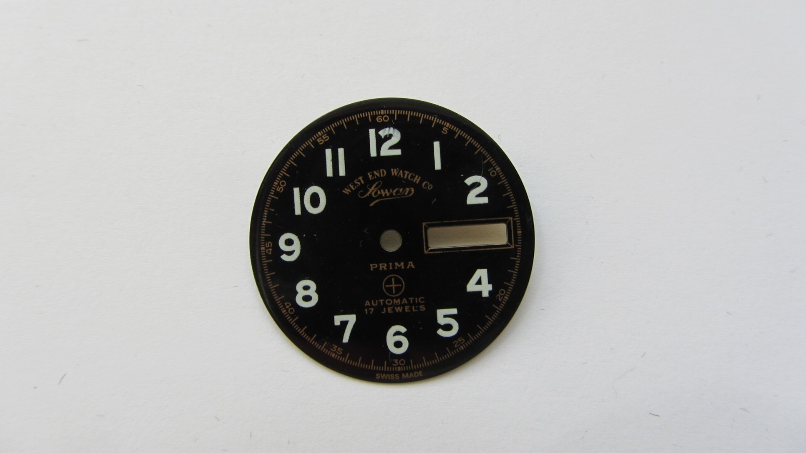 WEST END WATCH CO. SOWAR PRIMA AUTOMATIC 17 JEWEL Dial Cadran Esfera Quadrante