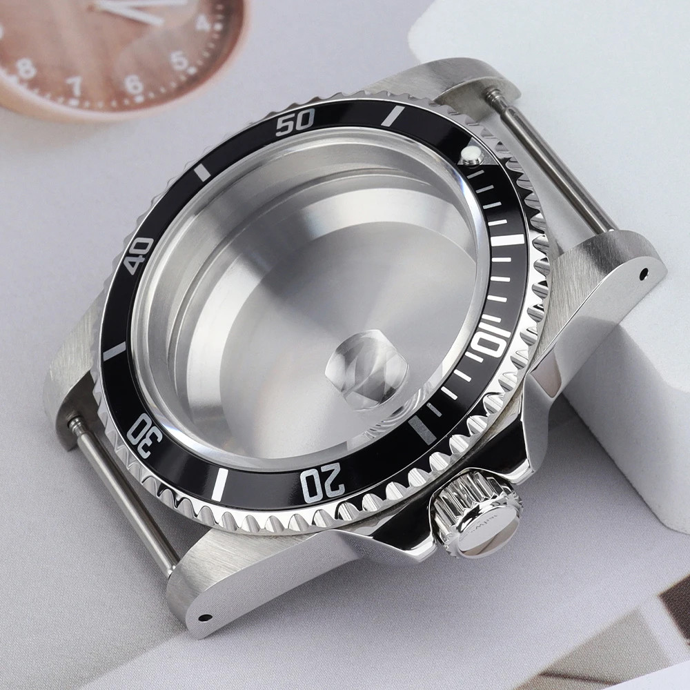 High Quality 38MM Watch Case Sapphire Glass for Retro Submariner NH35 NH36 NH34