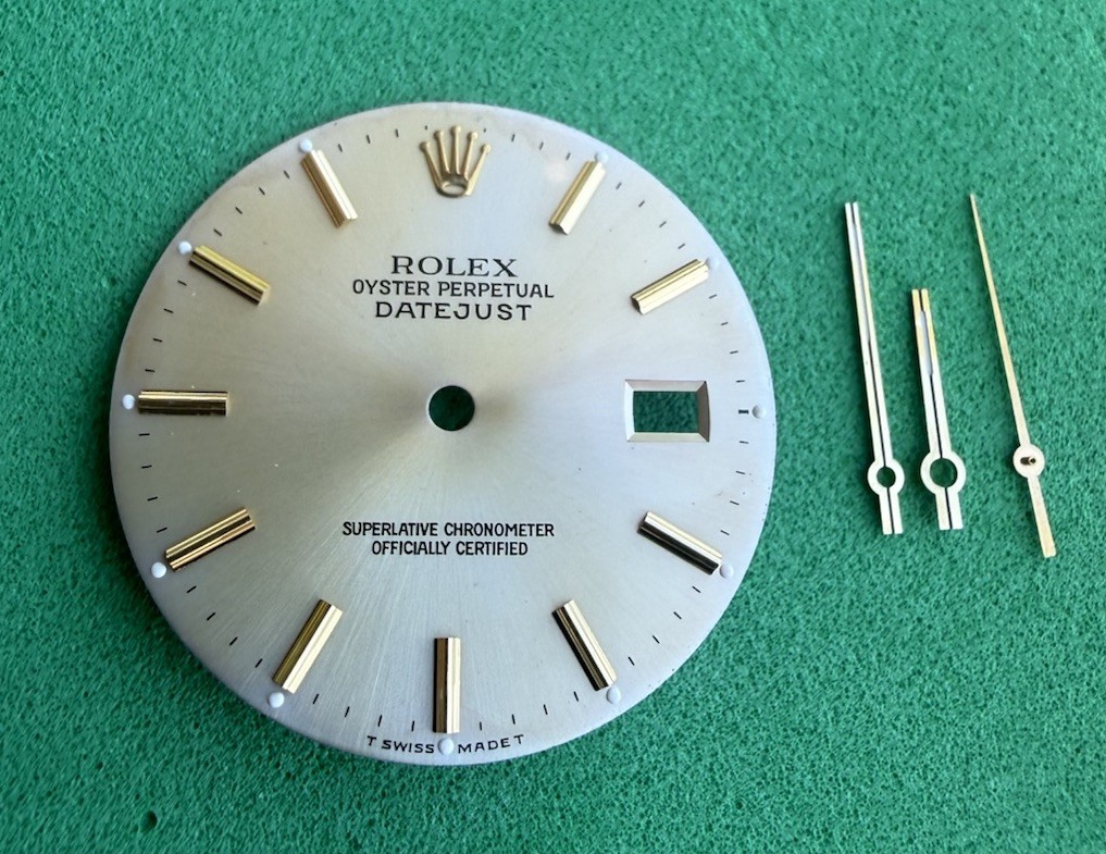 Rolex Datejust 36mm Two Tone Silver Dial Fading 16013,16233. with set Of hand.