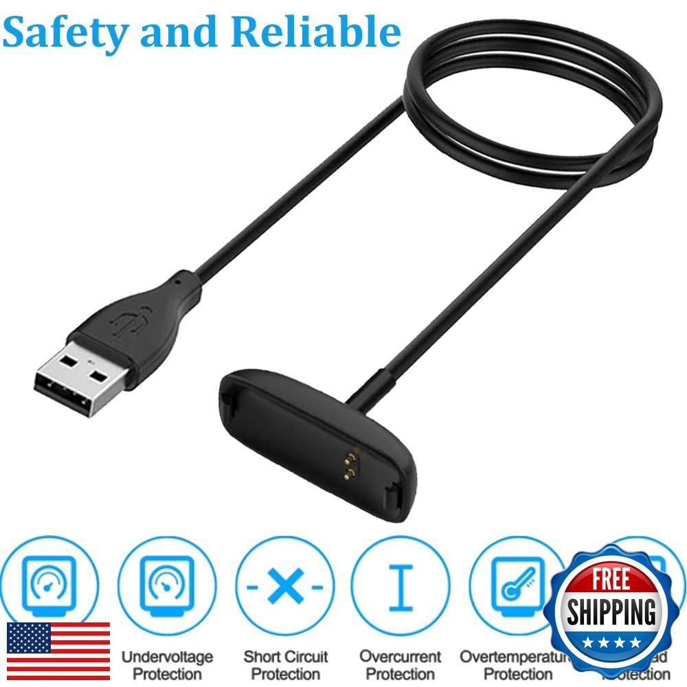 EXMRAT Charger for Fitbit Inspire 2, Replacement USB Charging Cable Dock for