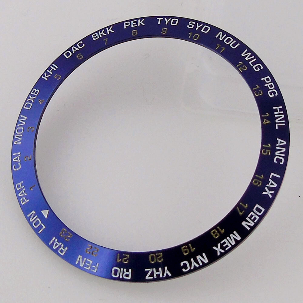 38mm*30.6mm Sloped Red/Blue/Black Bezel Aluminum Bezel Inserts it 40mm Men Watch