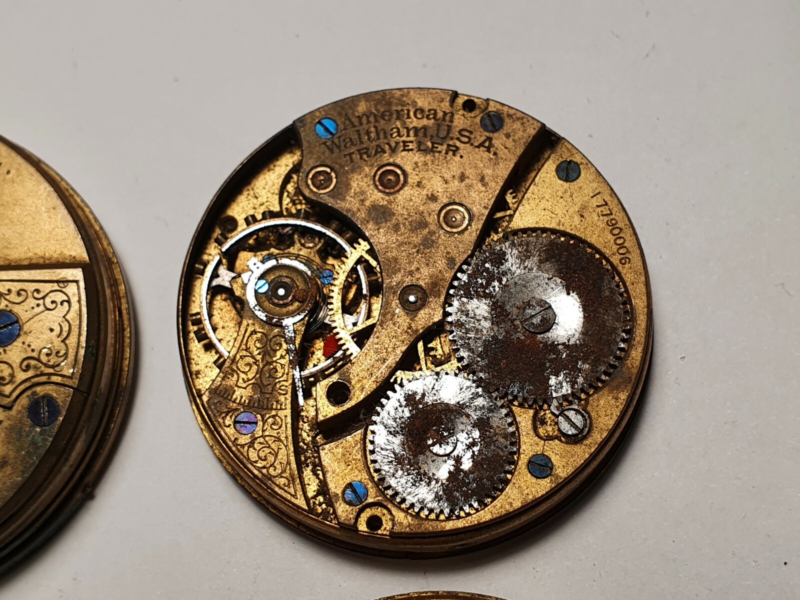 American Waltham pocket watch movements for parts