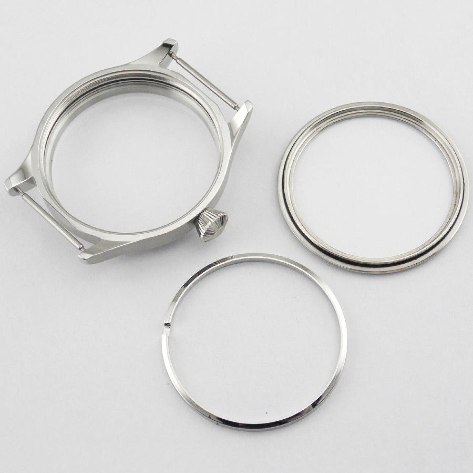 22mm Stainless Steel Watch Case For Seagull ST3600/ST3621 ETA 6497/6498 Movement