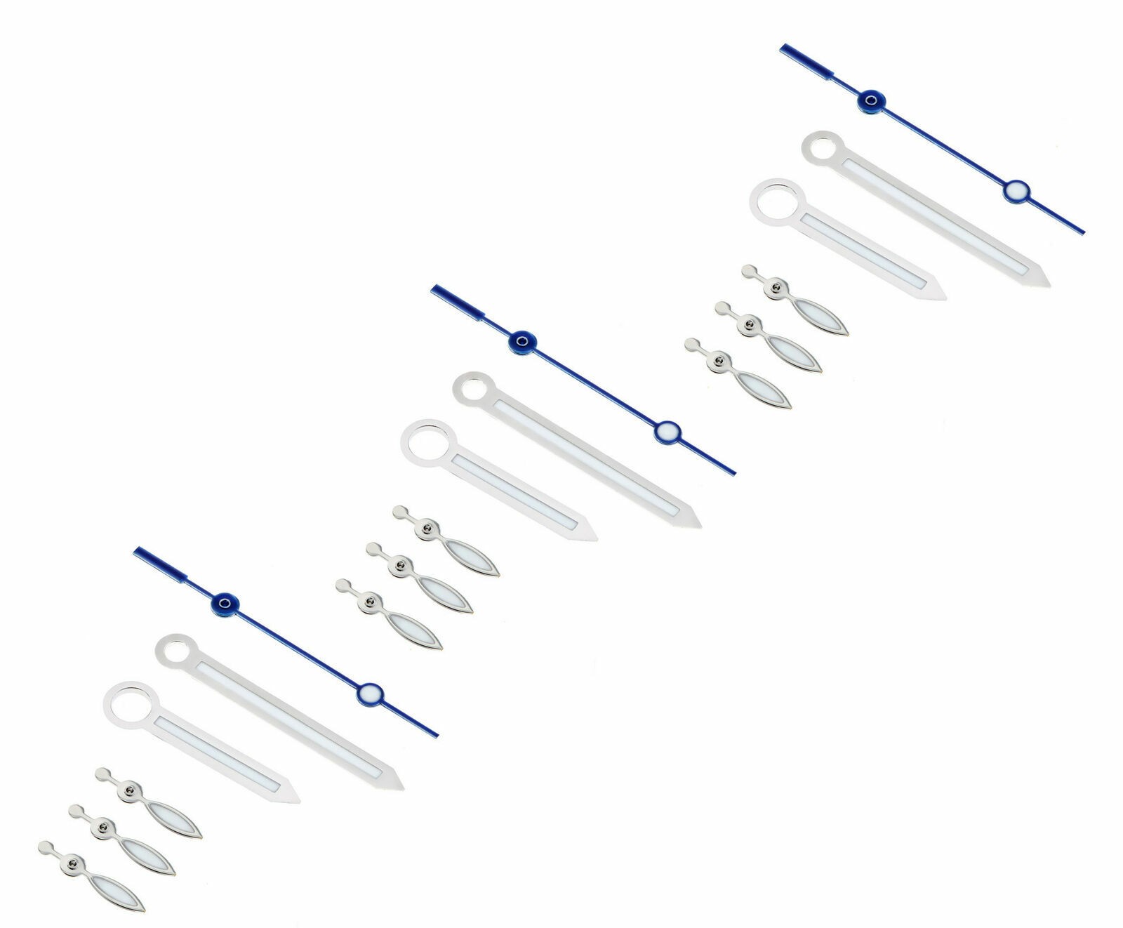 Silver Replacement Watch Hands Set For Panerai Valjoux 7750 7753
