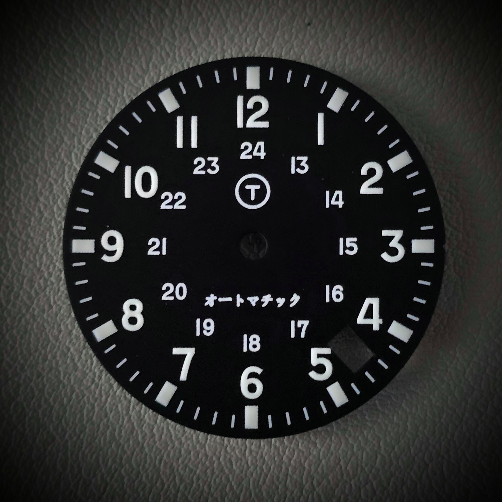 TLDB0601M Black BGW9 / Seiko Mod Military Minute Date Dial NH35 4R35 SKX SRPD