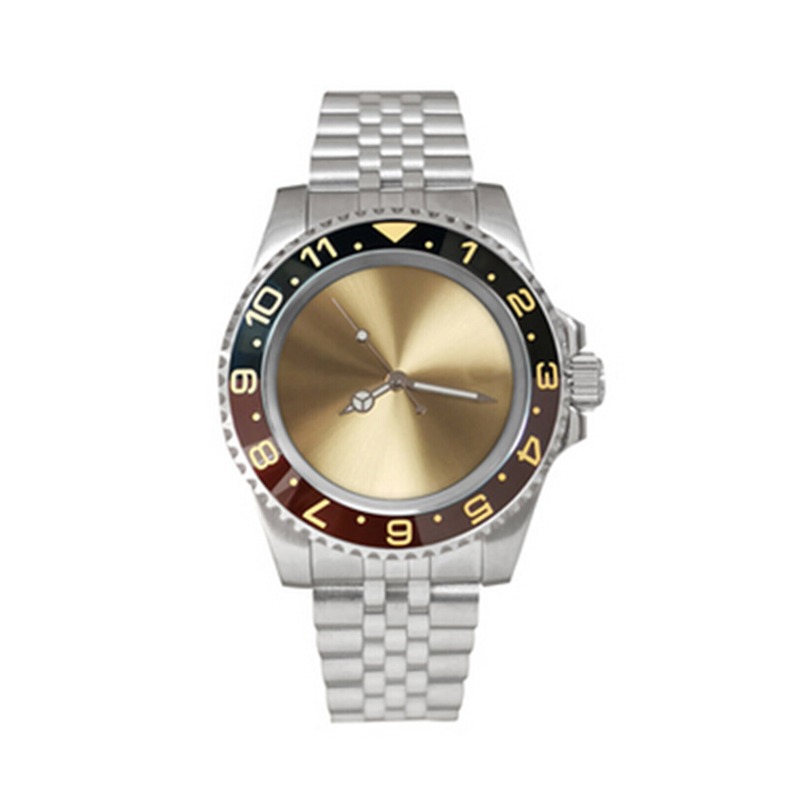 For NH36 Movement 40mm Stainless Steel Glass Watch Dial Mechanical Watch