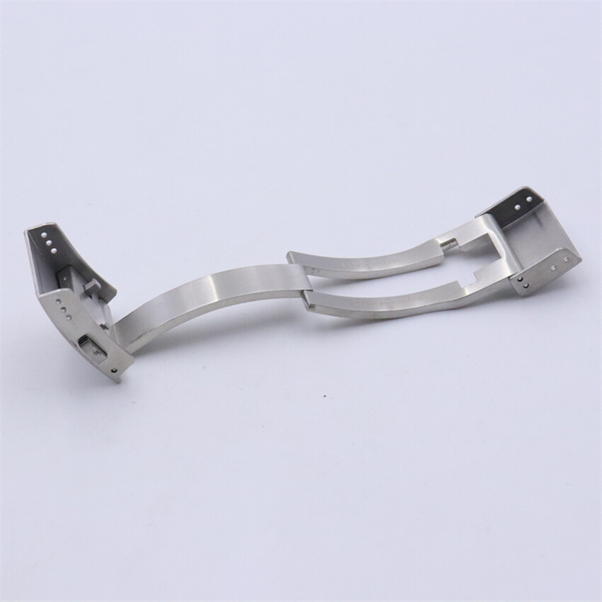 19MM Stainless Steel Folding Buckle Watch Silicone Strap Buckle Butterfly Buckle