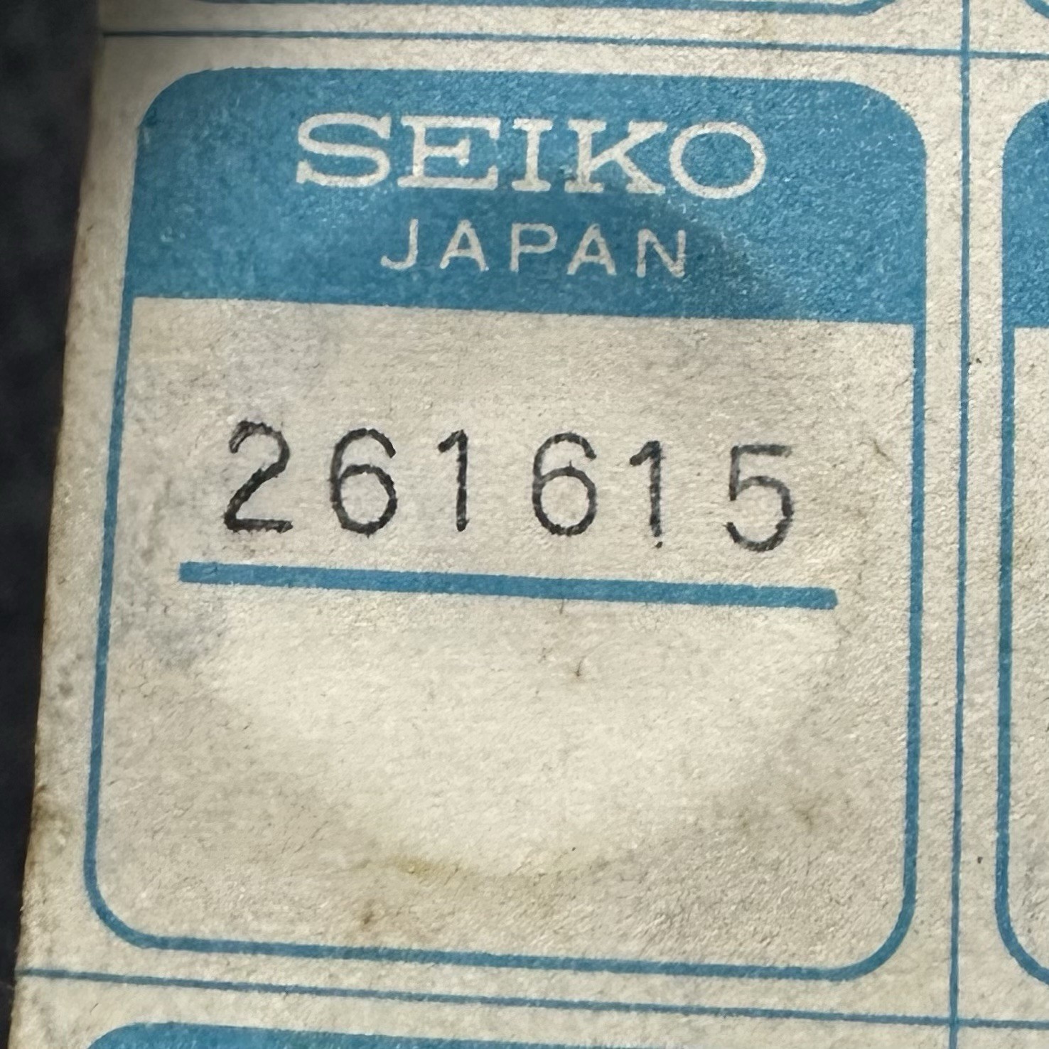 261615 NOS MINUTE WHEEL FOR SEIKO 61 6102 6106B,C 6145 6146 6155 6156 6159