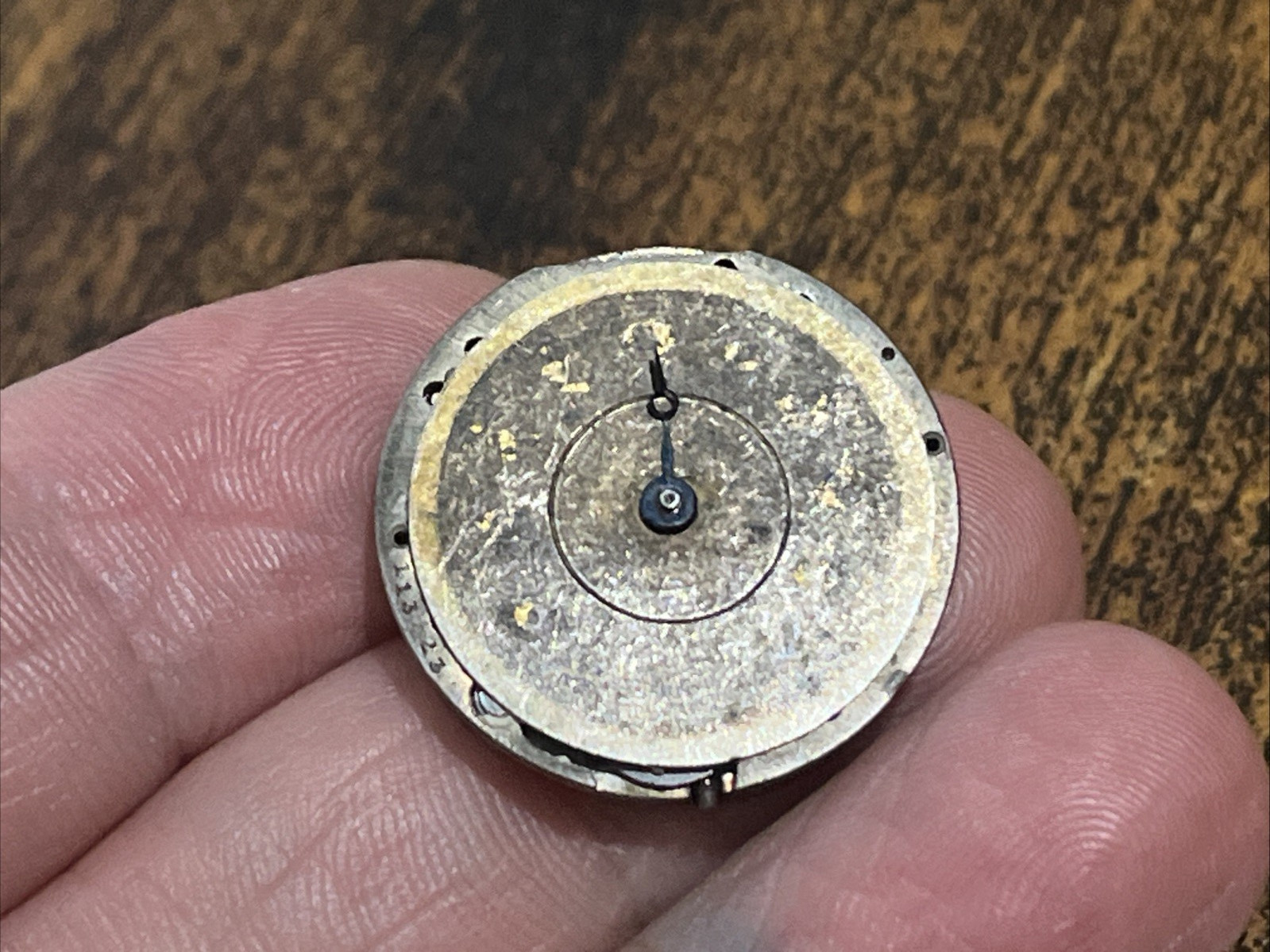 Antique Mauran Pendant Watch Movement 24mm Swiss PARTS BROKEN STEM Collectible