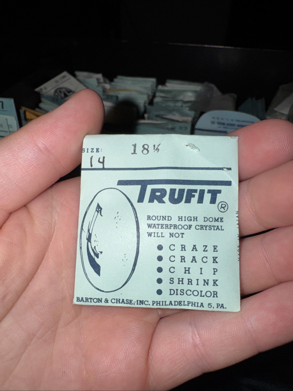 Trufit Watch Crystal Size 18 1/9