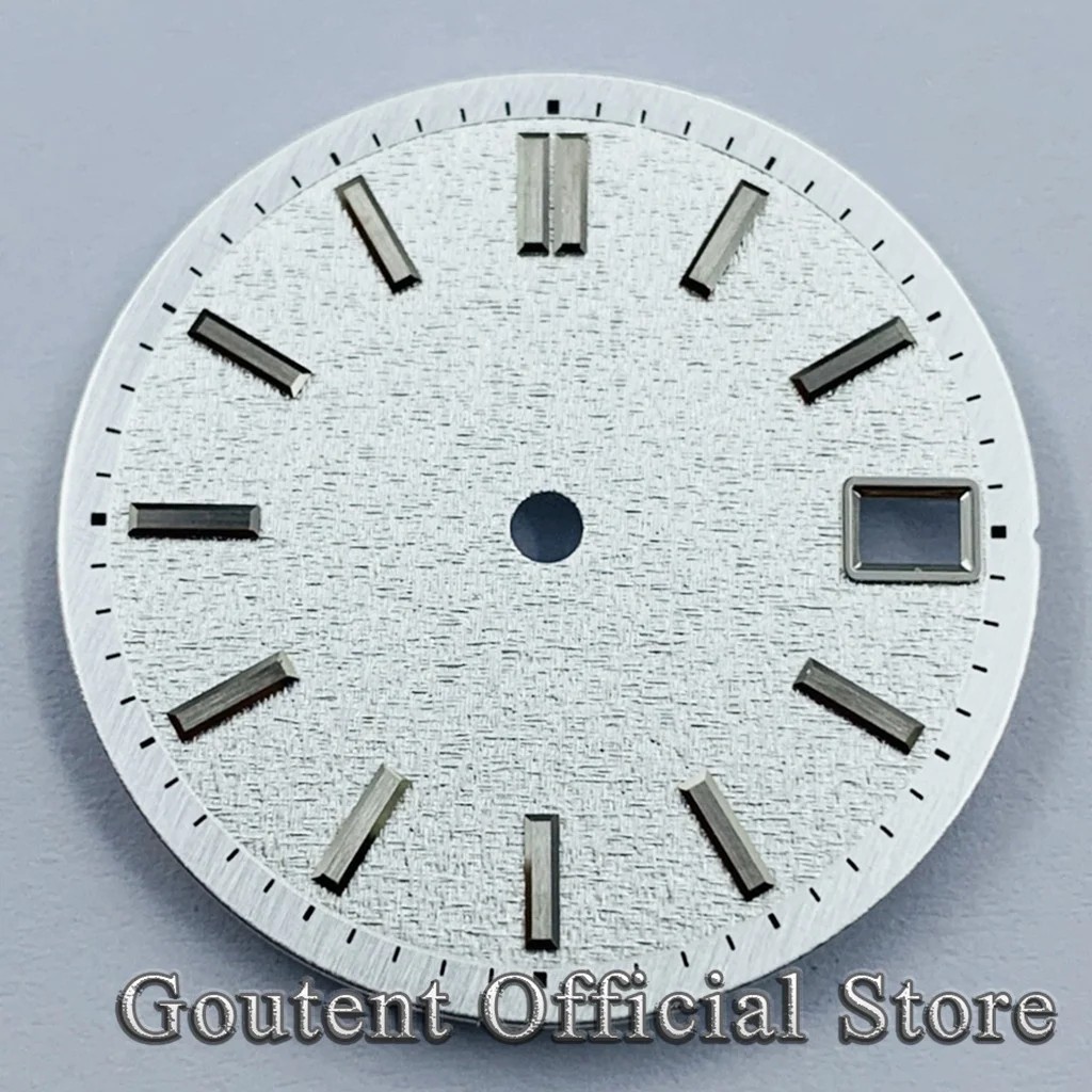 28.5Mm Silver Blue Pink Sterile Watch Dial Fit NH34 NH35 Movement Fit 3/3.8 O’Cl
