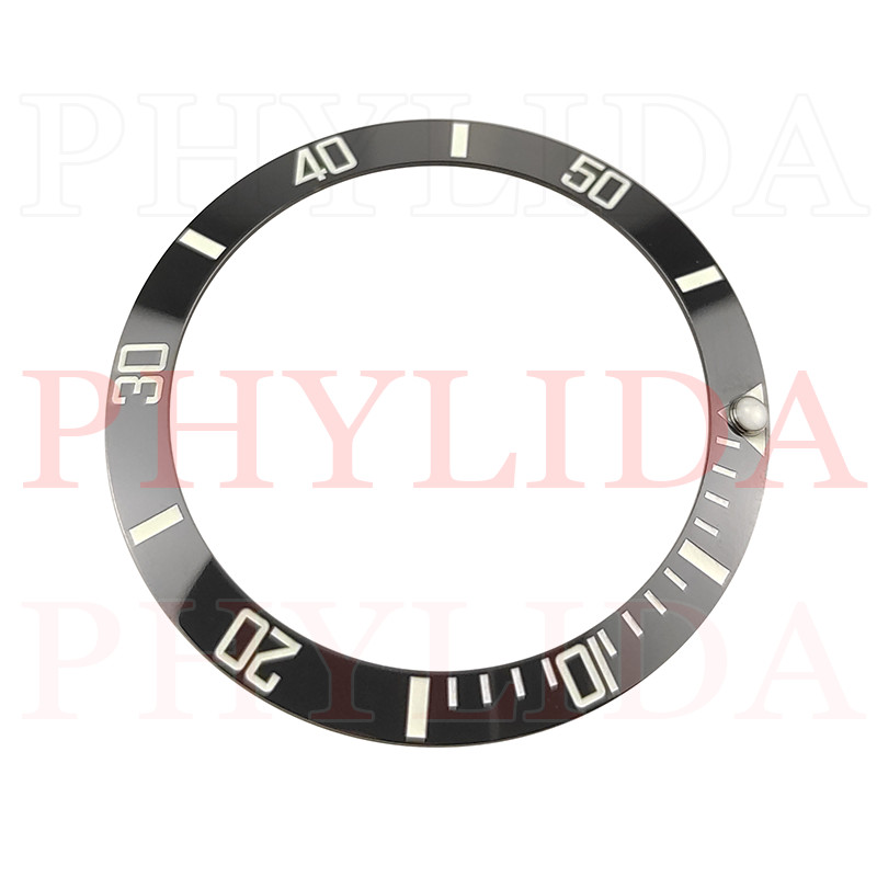 38mm Super Lumed Ceramic Bezel Insert Mods For SKX007/009 Sub Watch