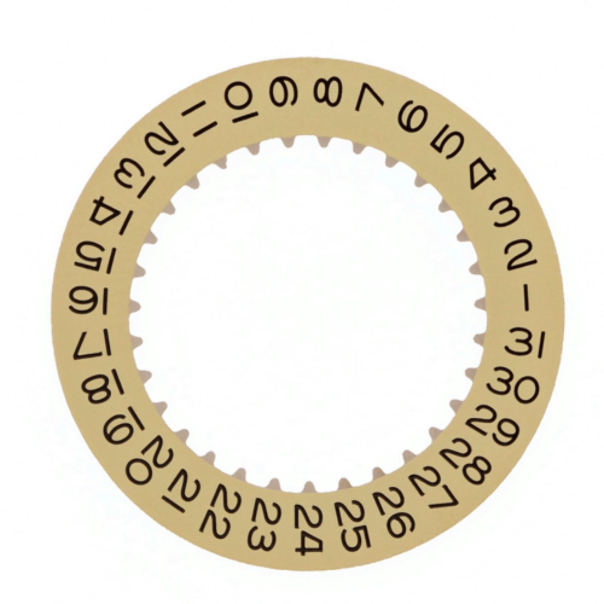 DATE DISC FOR ROLEX MOVEMENT CHAMPAGNE YELLOW WATCH PART 16220, 16203, 16233