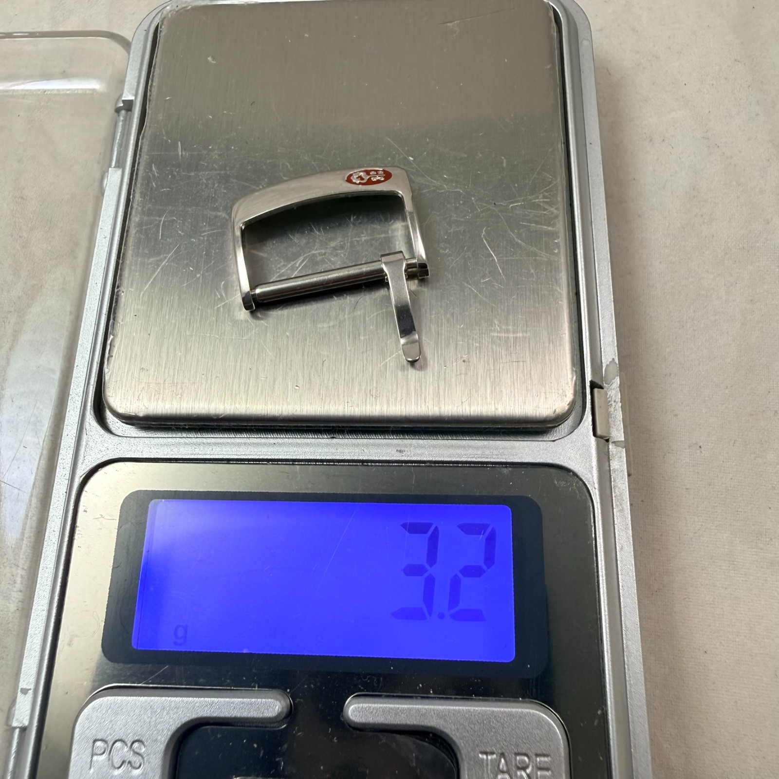 GENUINE CORUM 18K WHITE GOLD WATCH BUCKLE 18MM # 829