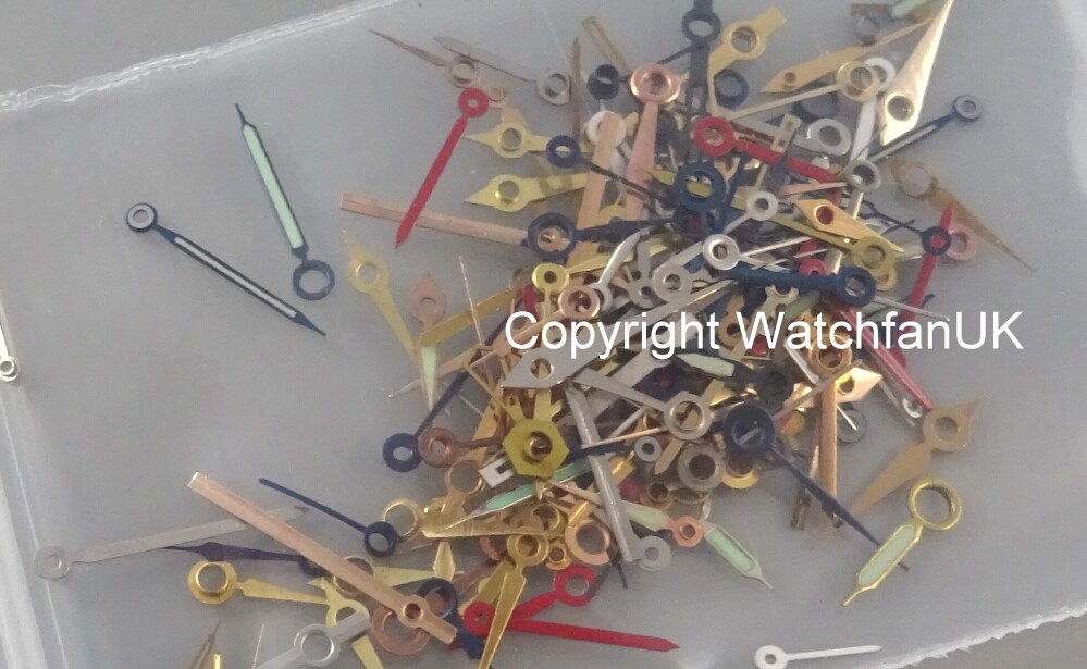 Assortment Of Minute and Hour Watch Hands Swiss Made Classic Style