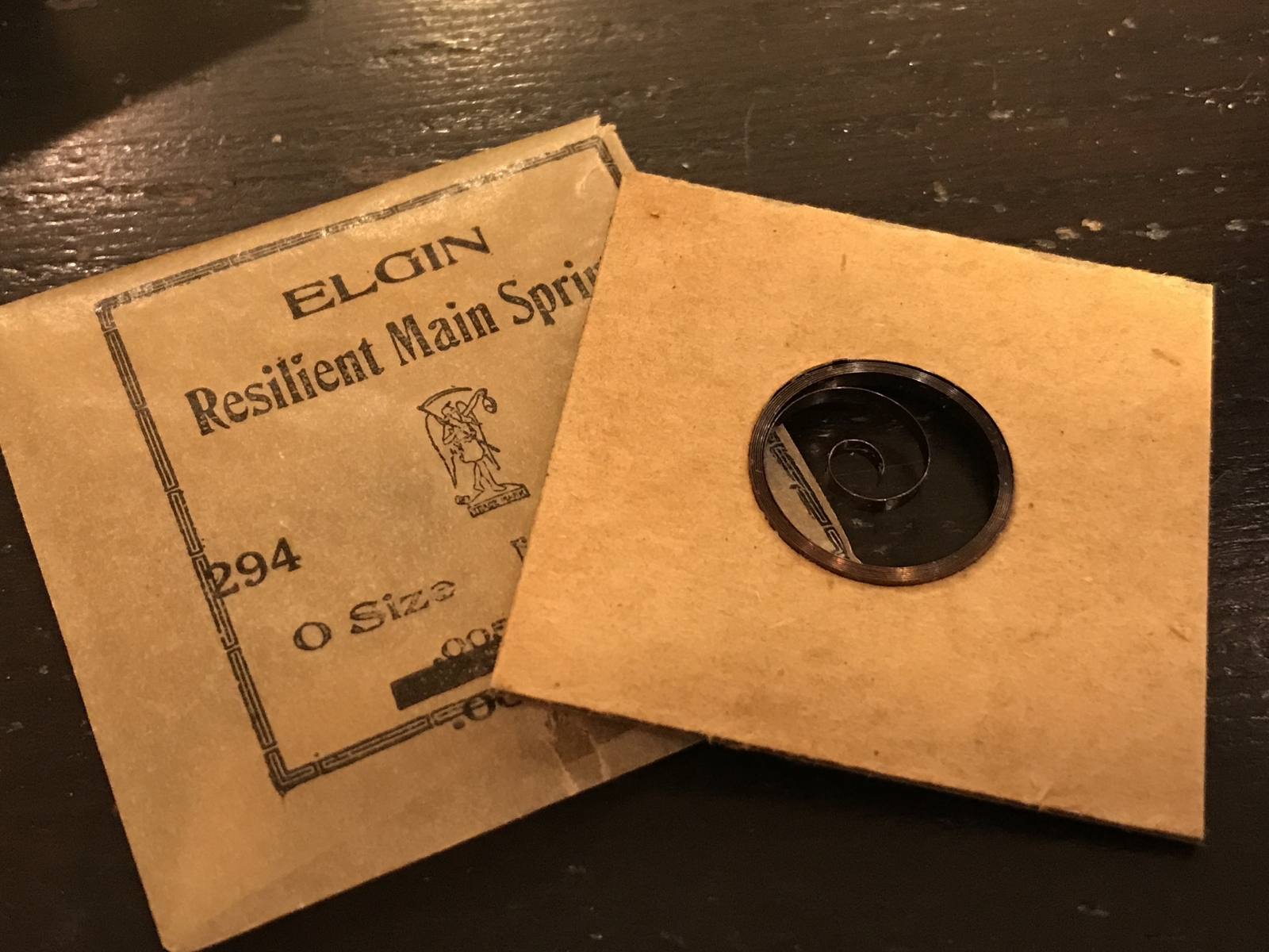 Elgin Factory Mainspring for 0s & 3/0s No. 2097 – Steel