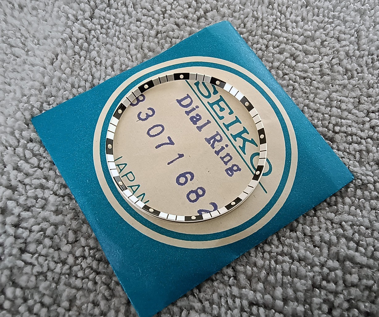 NOS GENUINE DIAL RING FOR SEIKO RALLY 6119-7173 , 6119-7170 (PARTS NO. 83071682)
