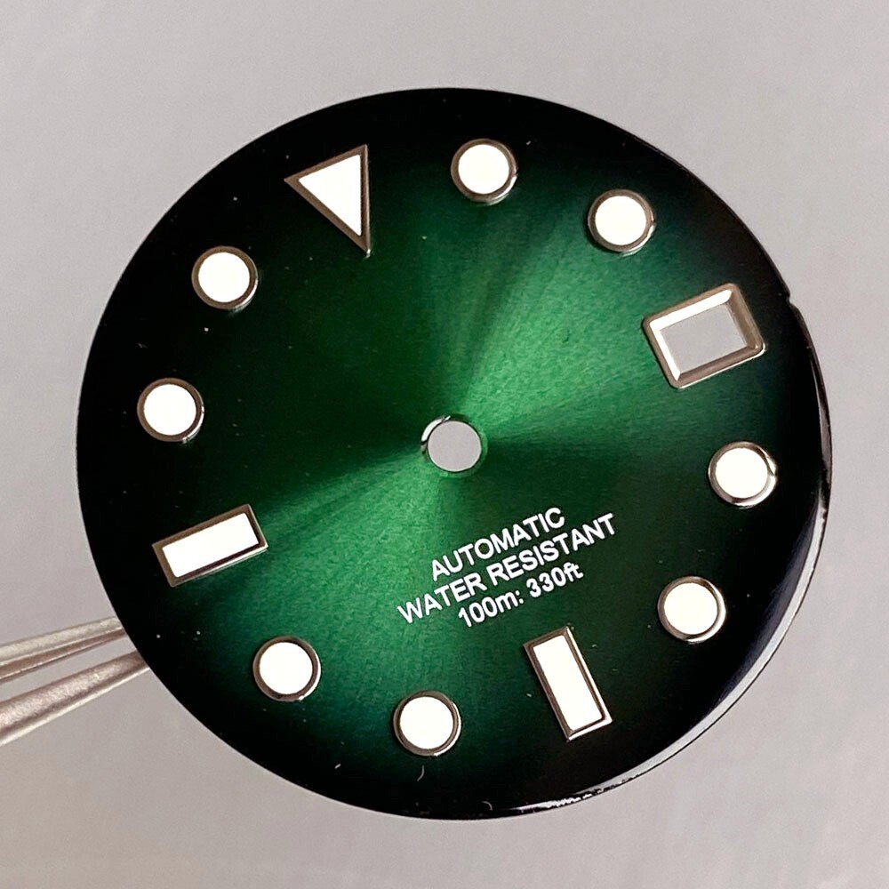 Nologo Gradient Sunburst 29MM Watch Dial Face Set Fit for NH35 NH36 NH72Movement