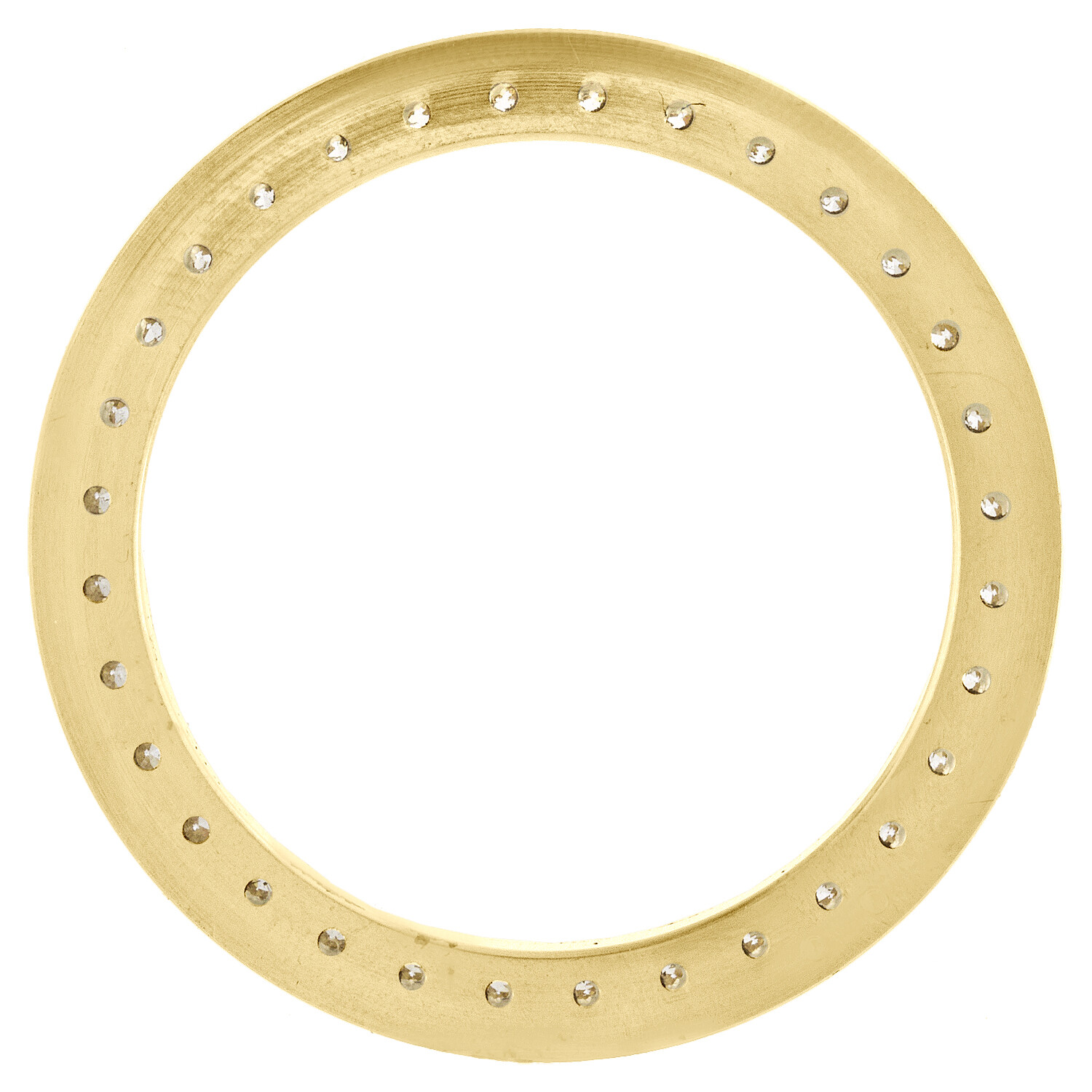 14K Yellow Gold Bead Set Diamond Bezel For 26mm Rolex DateJust Watch 1.35 CT.