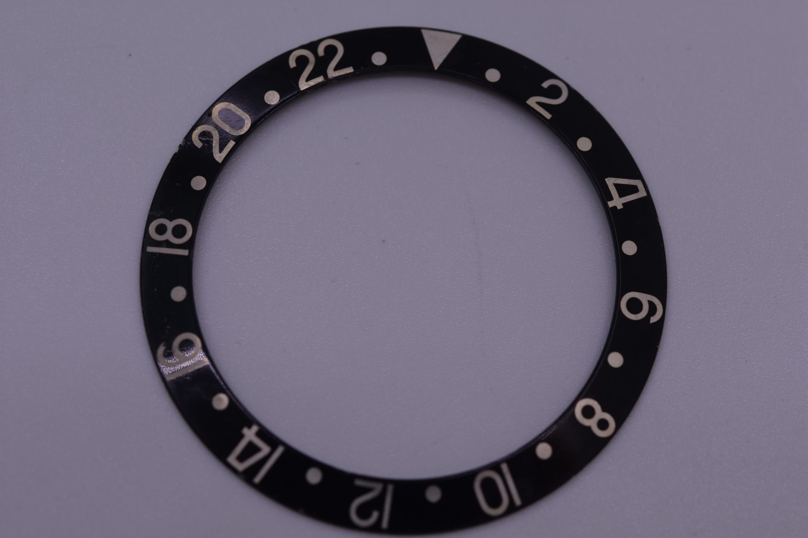 Vintage Rolex GMT Master Black Bezel Insert Faded “All Black” 16750 1675