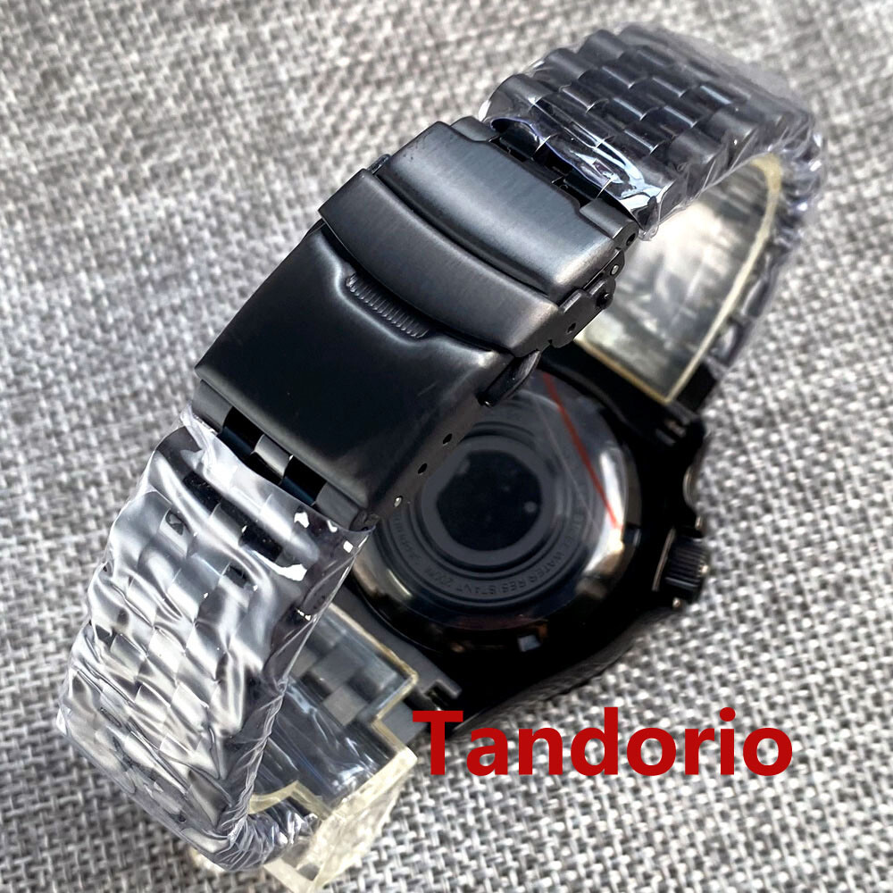 41mm Sapphire Glass Black PVD Case 20ATM Watch Case fit NH34A NH35A NH36A SKX007