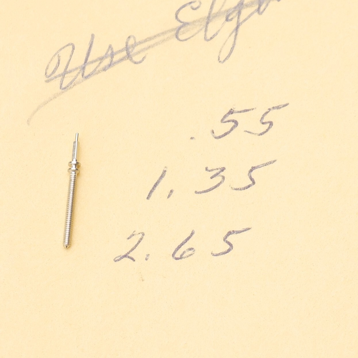 PREC 10, 101, 102 Watch Winding Stem Part #401 New Old Stock Watchmaker (C7D15)