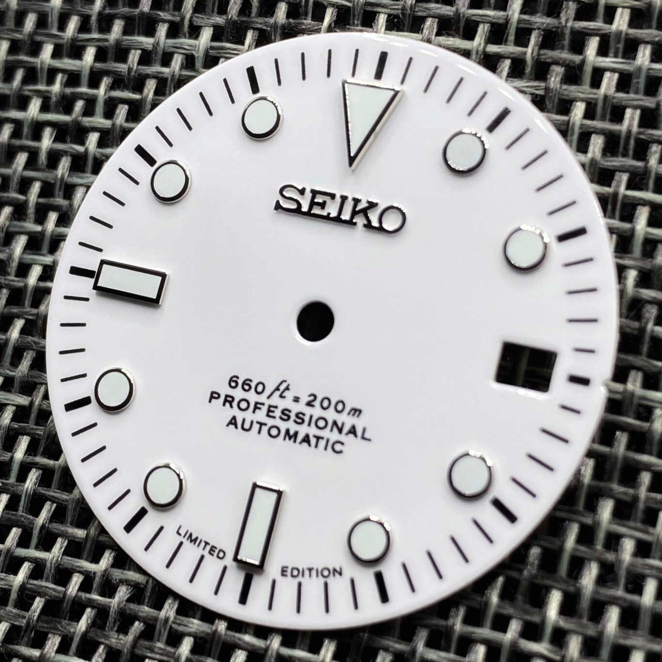New SUB DIVERS CERAMIC WHITE DIAL FOR SEIKO NH35 NH36 4R35 4R36 7S26 SKX007