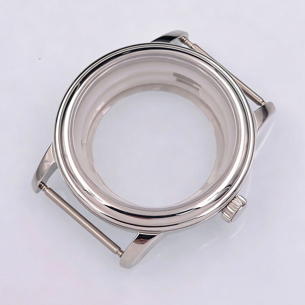 40mm Watch Case Solid Steel Sapphire Crystal ETA 2824 PT5000 NH35 NH36 Movement