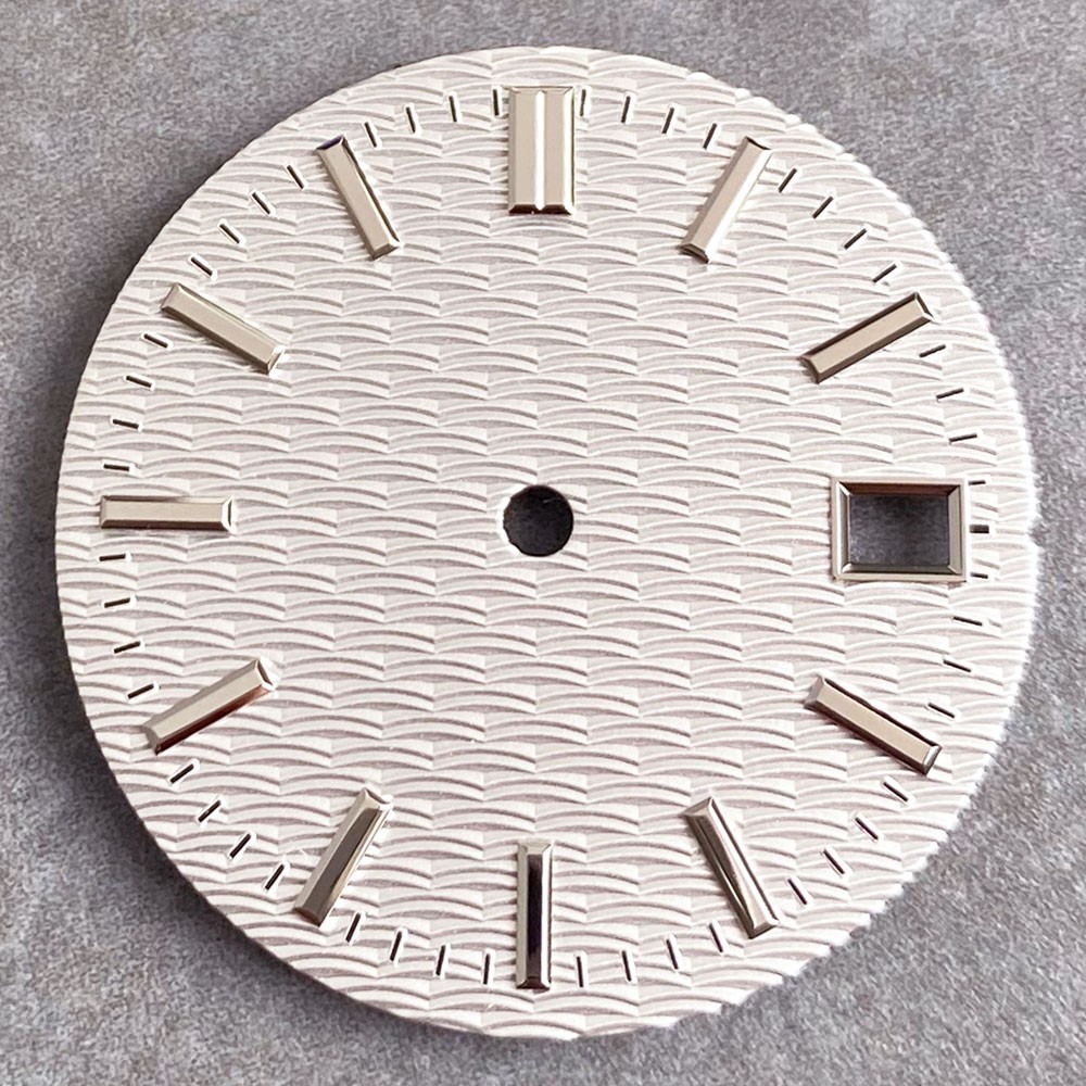 29mm NH35 Watch Dial Face Replacement Part Green/ Ice Blue/Black Baton Dial