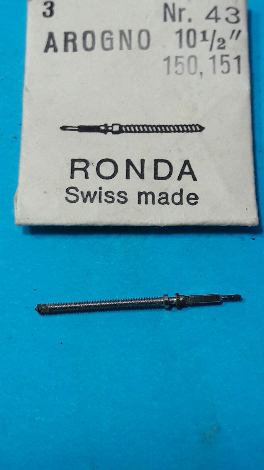 Arogno 150, 151, 152, 153, 156, 157 Winding Stem #401 Ronda 43