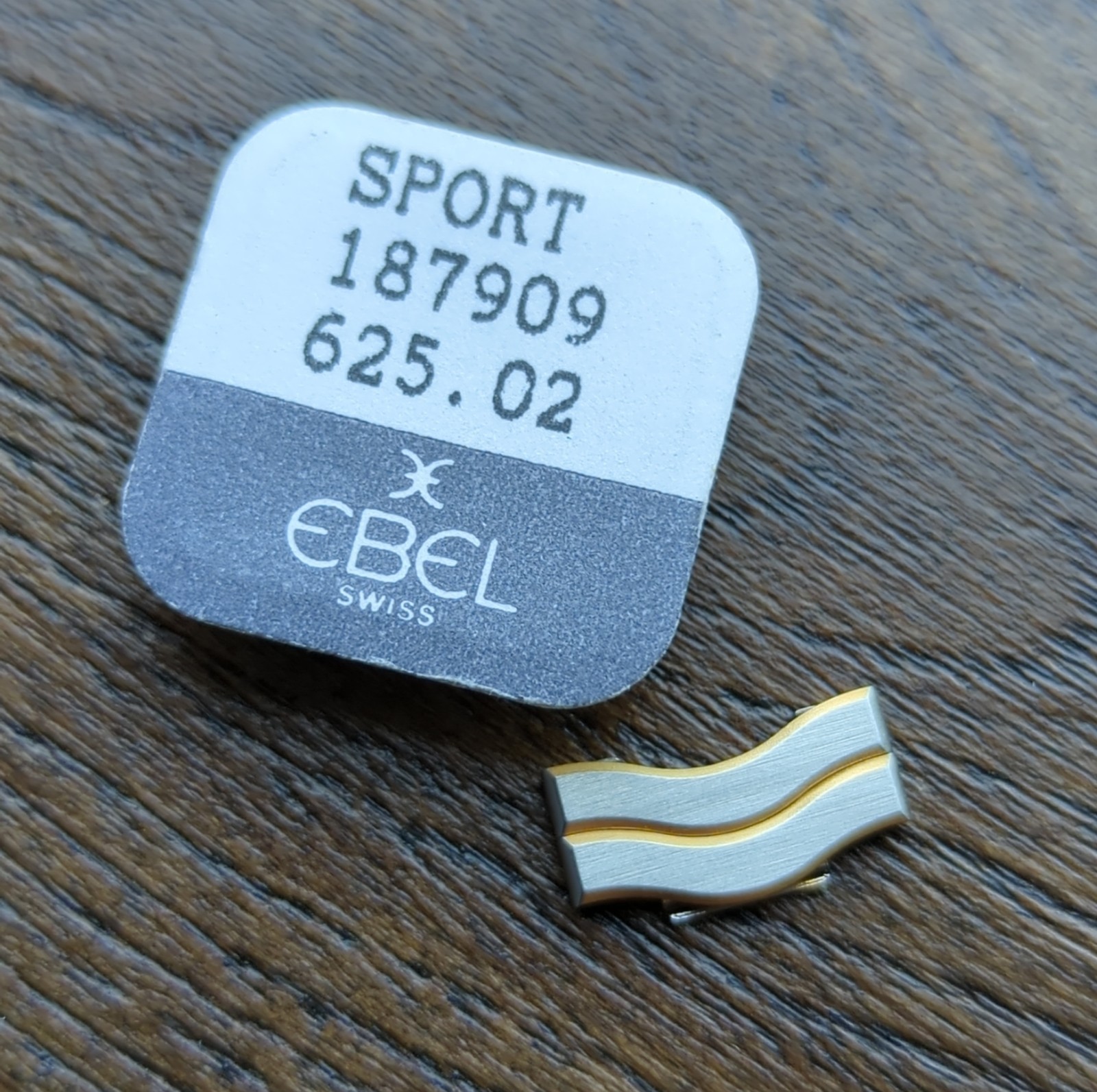 Ebel Sport 187909 625.02 Gold & Steel Watch Bracelet Links 15mm New (I79)