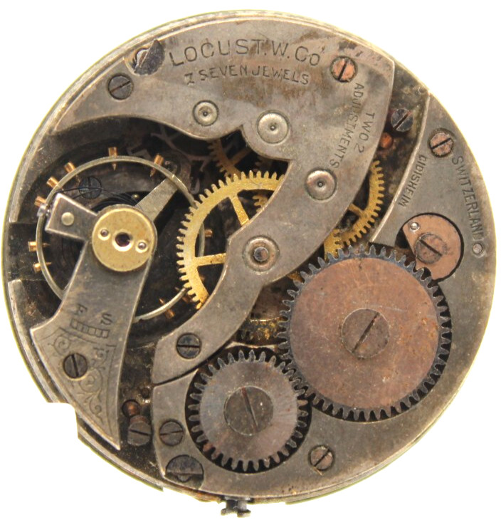 LOCUST SWISS MADE POCKET WATCH MOVEMENT 7j 28.9mm (OR)