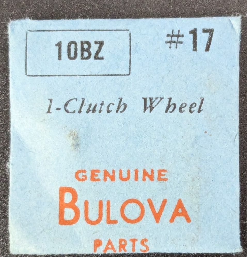 NOS NEW Genuine Bulova Cal. 10BZ – Clutch Wheel – Vintage Watch Part #17