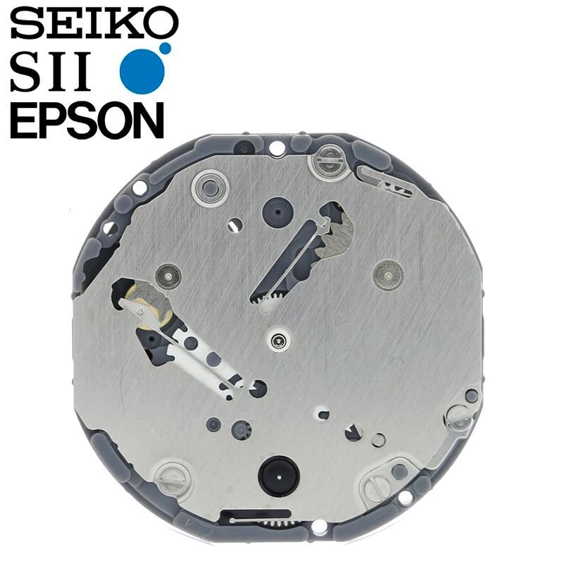 New Japan SII / TMI / Epson VD76 Watch Movement, 10 1/2 Ligne, 2 Hands, 3 Eyes